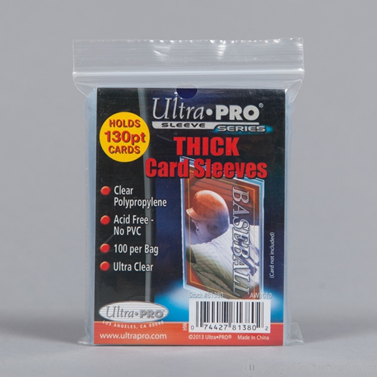 THICK Trading CARD Clear Sleeves